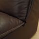 Brown leather armchair, Italian design, 1960s, production: Italy