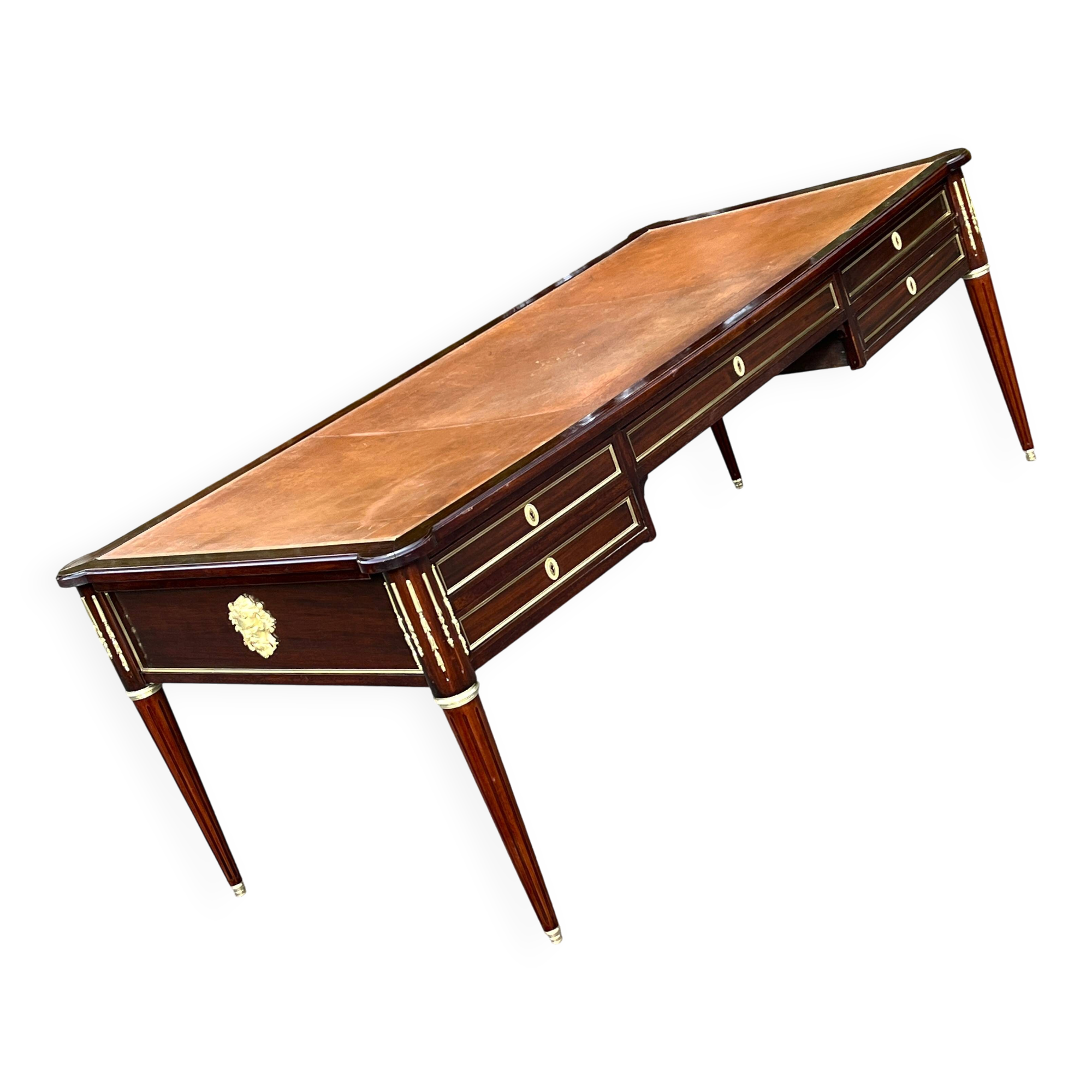 Large ministerial desk in Louis XVI style