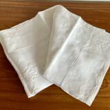 Nappe blanche carrée organdi brodé 125 cm