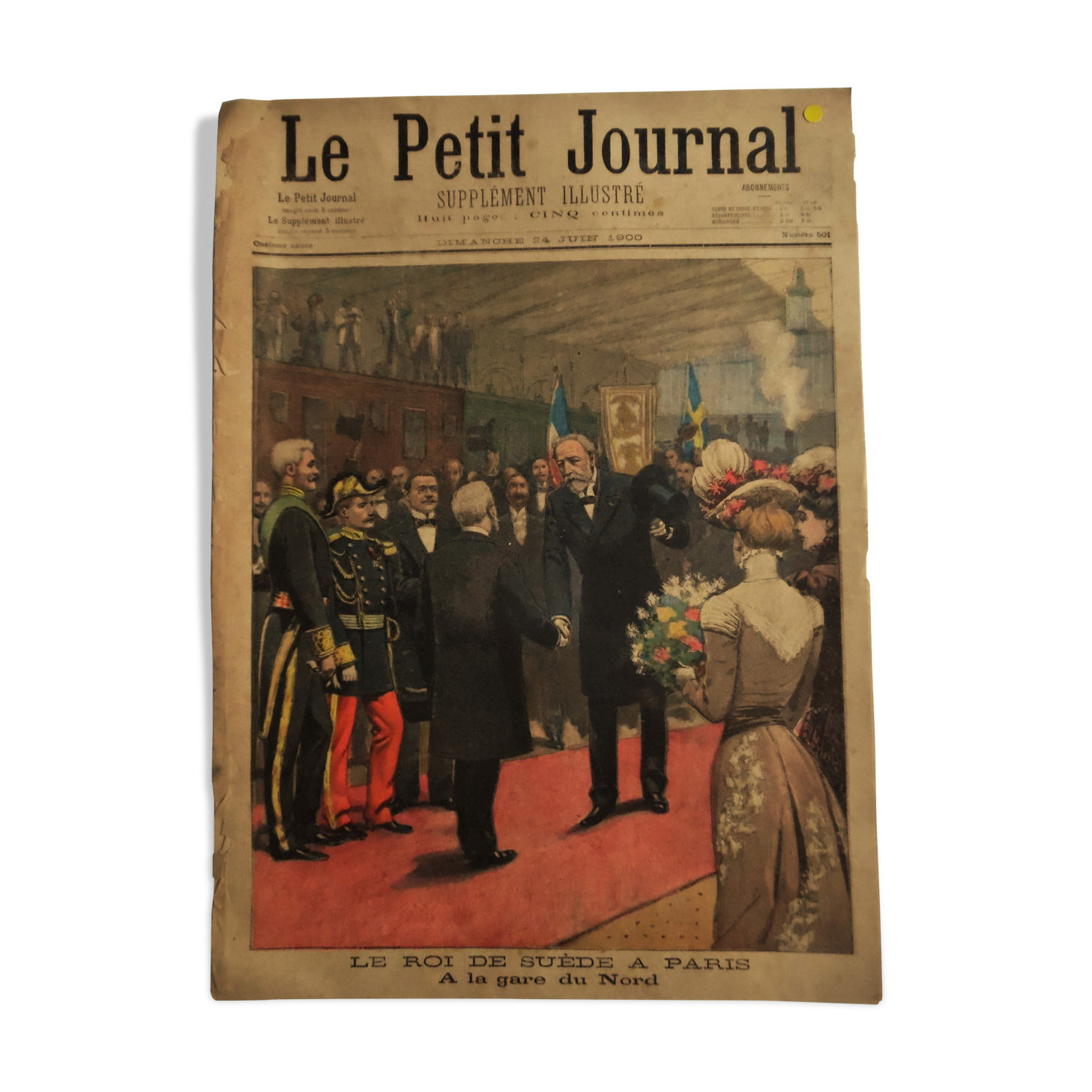 The King of Sweden in Paris in 1900