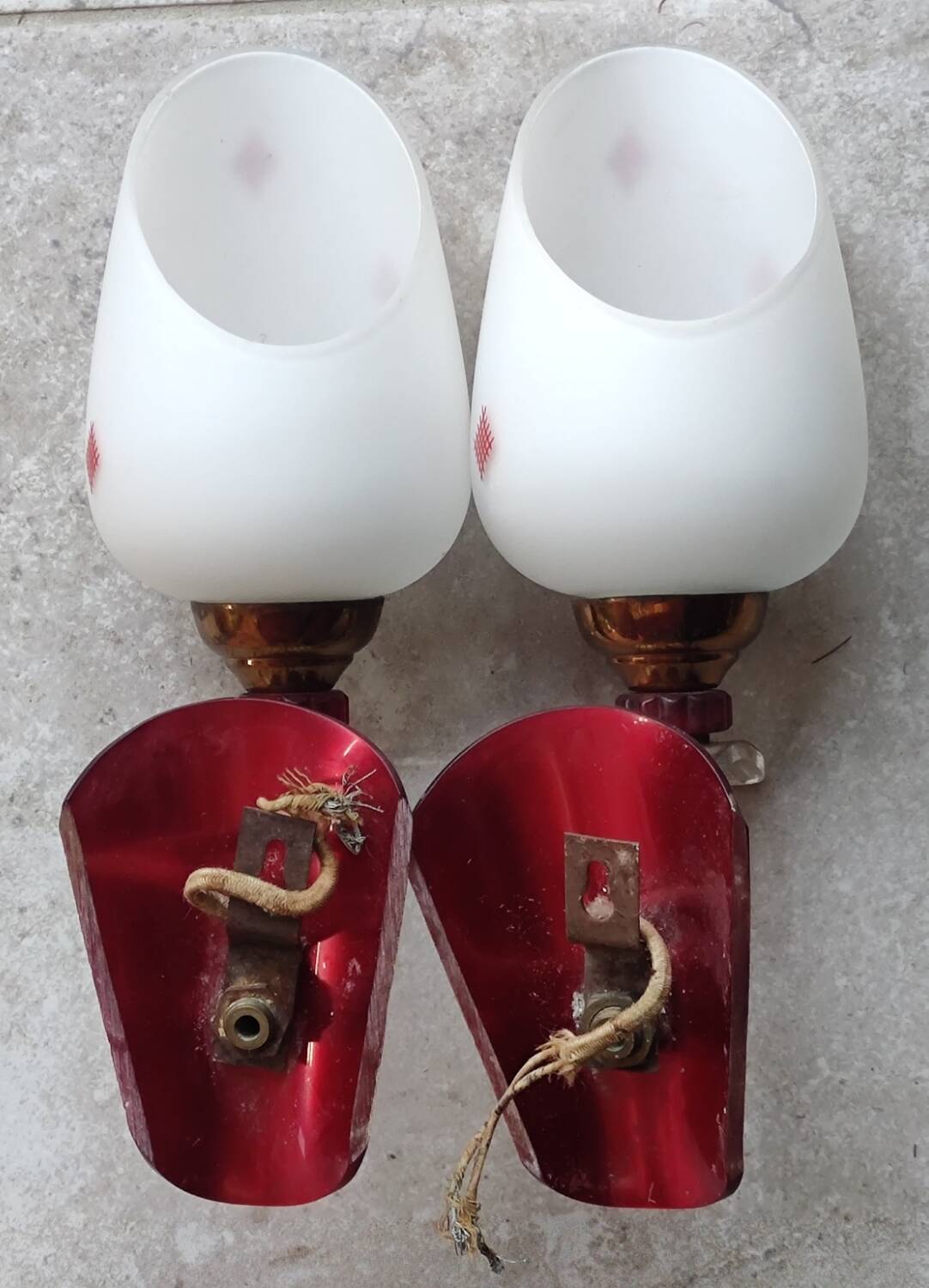 Pair of wall lights from the 1950s/1960s
