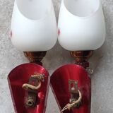 Pair of wall lights from the 1950s/1960s