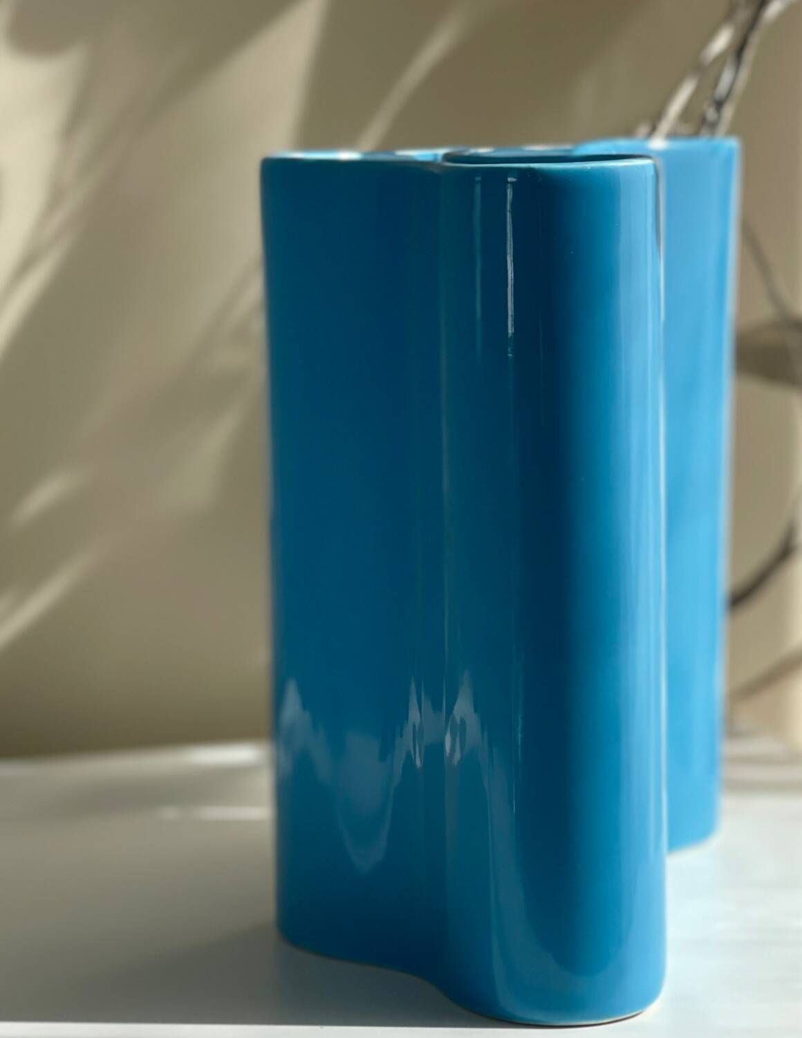 Biomorphic ceramic vase