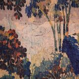 Flemish Verdure Tapestry in wool and silk. Late 17th Century.