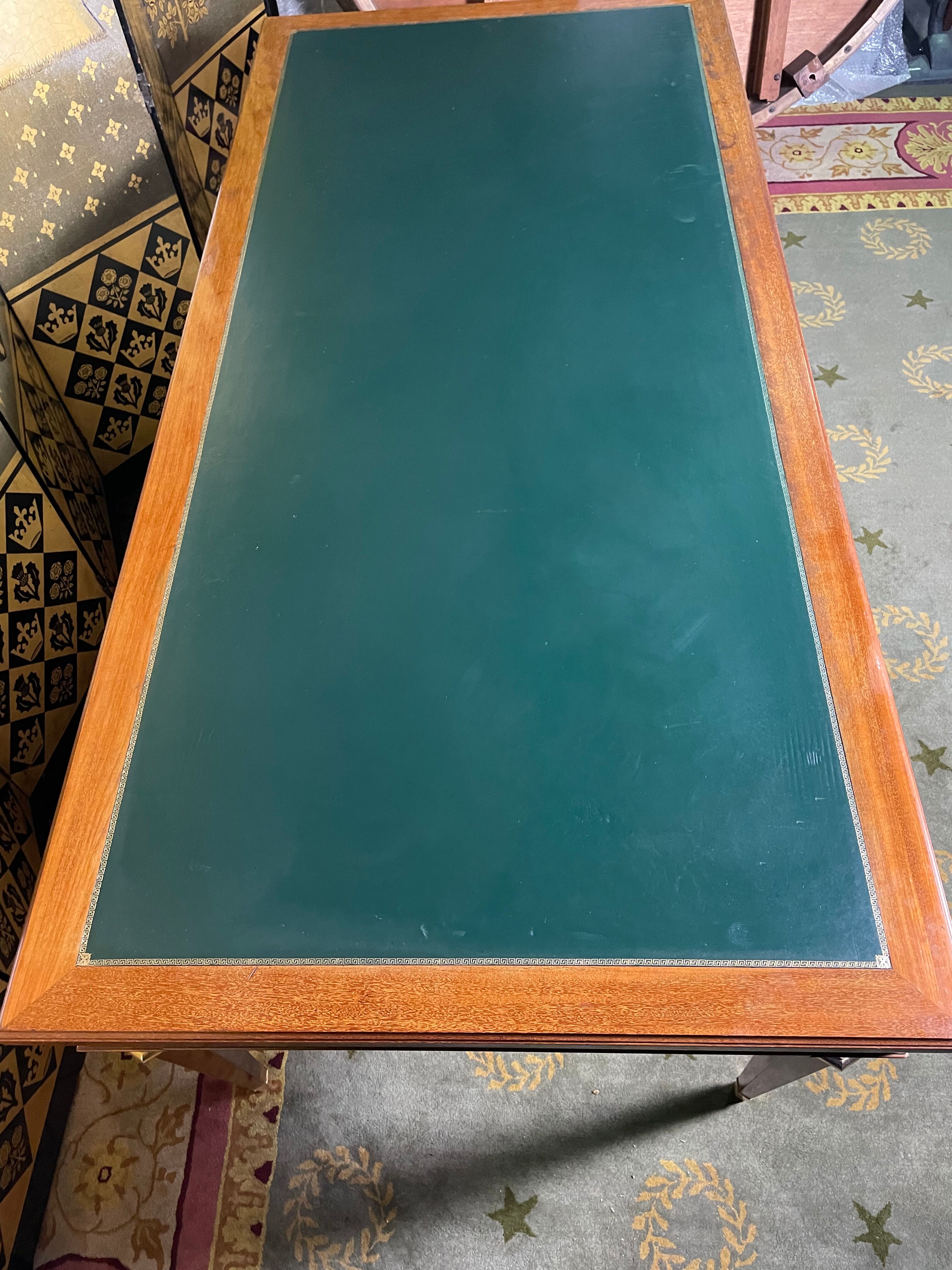 Louis XVI style flat desk in mahogany