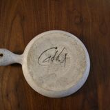 Caquelon signed thistle pattern
