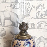 Gien earthenware kerosene lamp