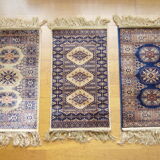 Three oriental rugs 35 x 70 cm