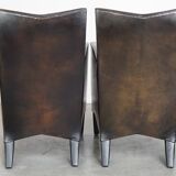 Set of 4 very beautiful sheepskin design dining chairs