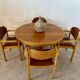 Vintage 70s Scandinavian design oak extendable table