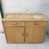 Vintage rattan sideboard
