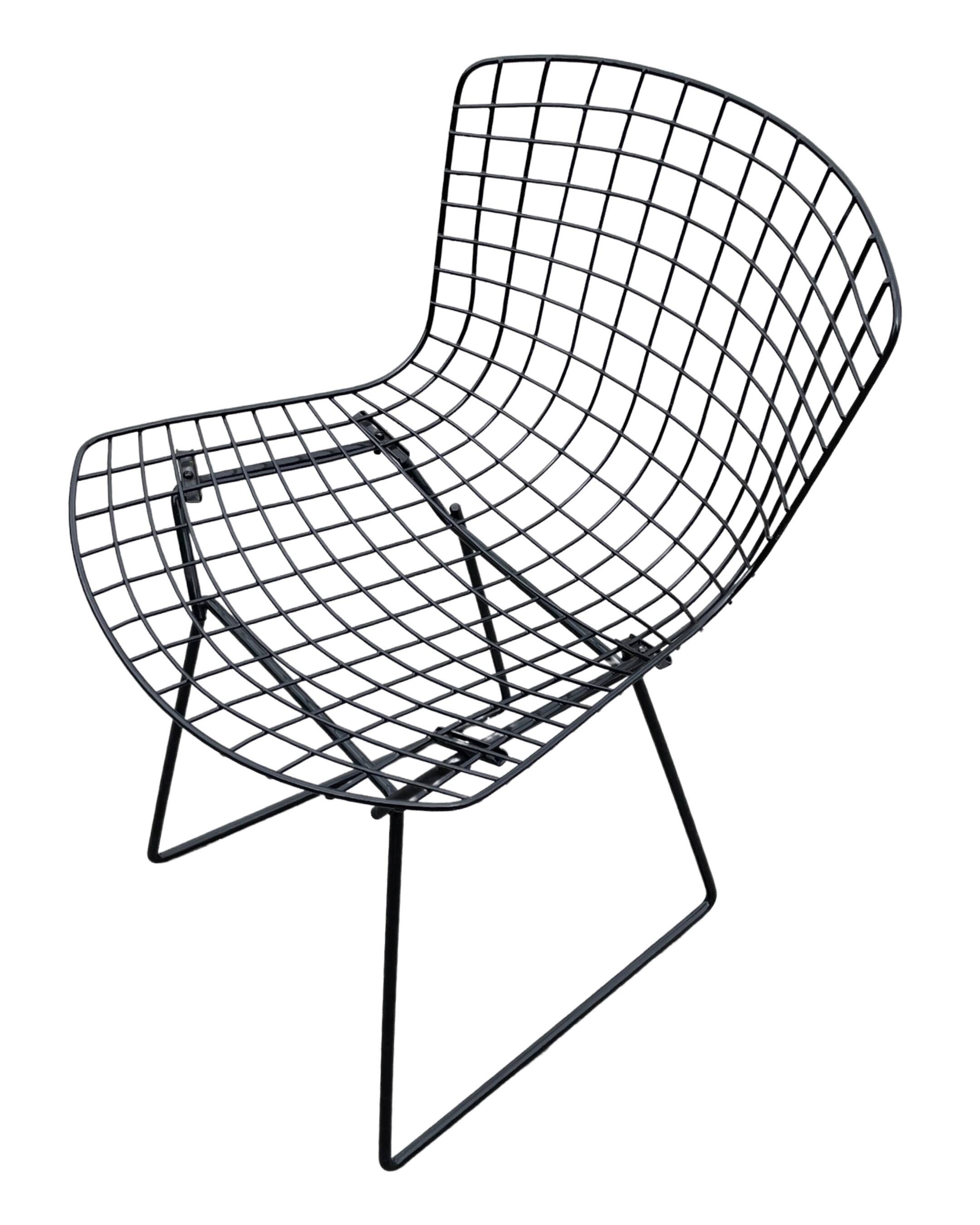 Harry Bertoia Chair 420 "wire" Knoll International in black
