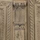 Norman wardrobe with bouquet design in solid oak