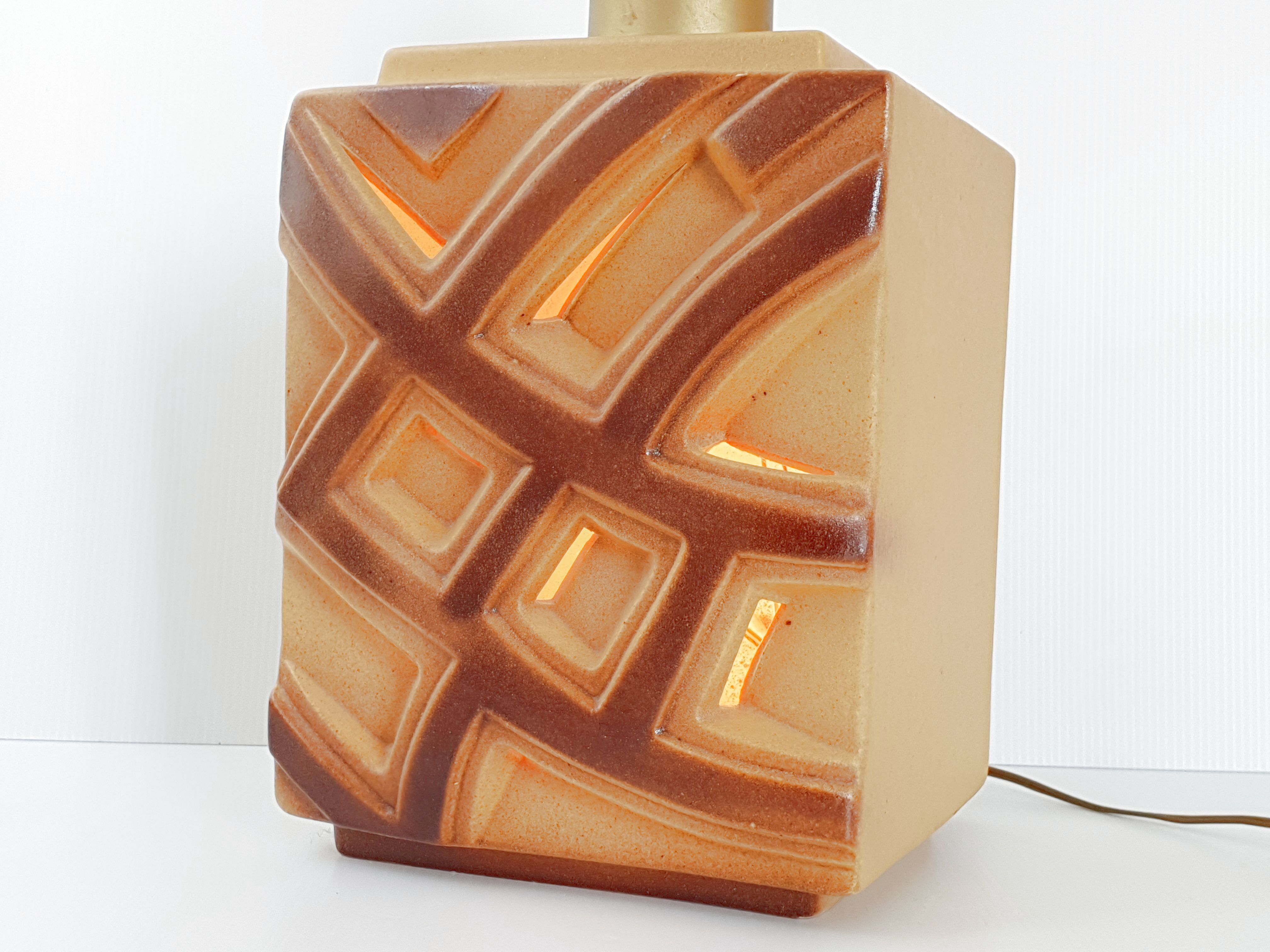 Vintage ceramic lamp foot 1970
