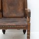 Late 19th century massive throne chair