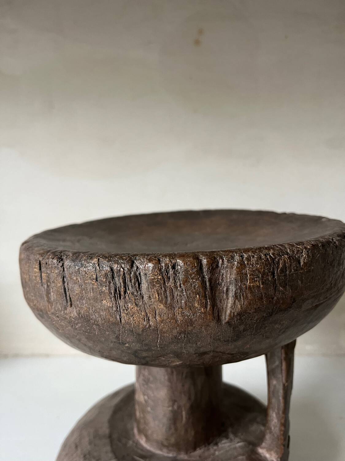African folk art stool