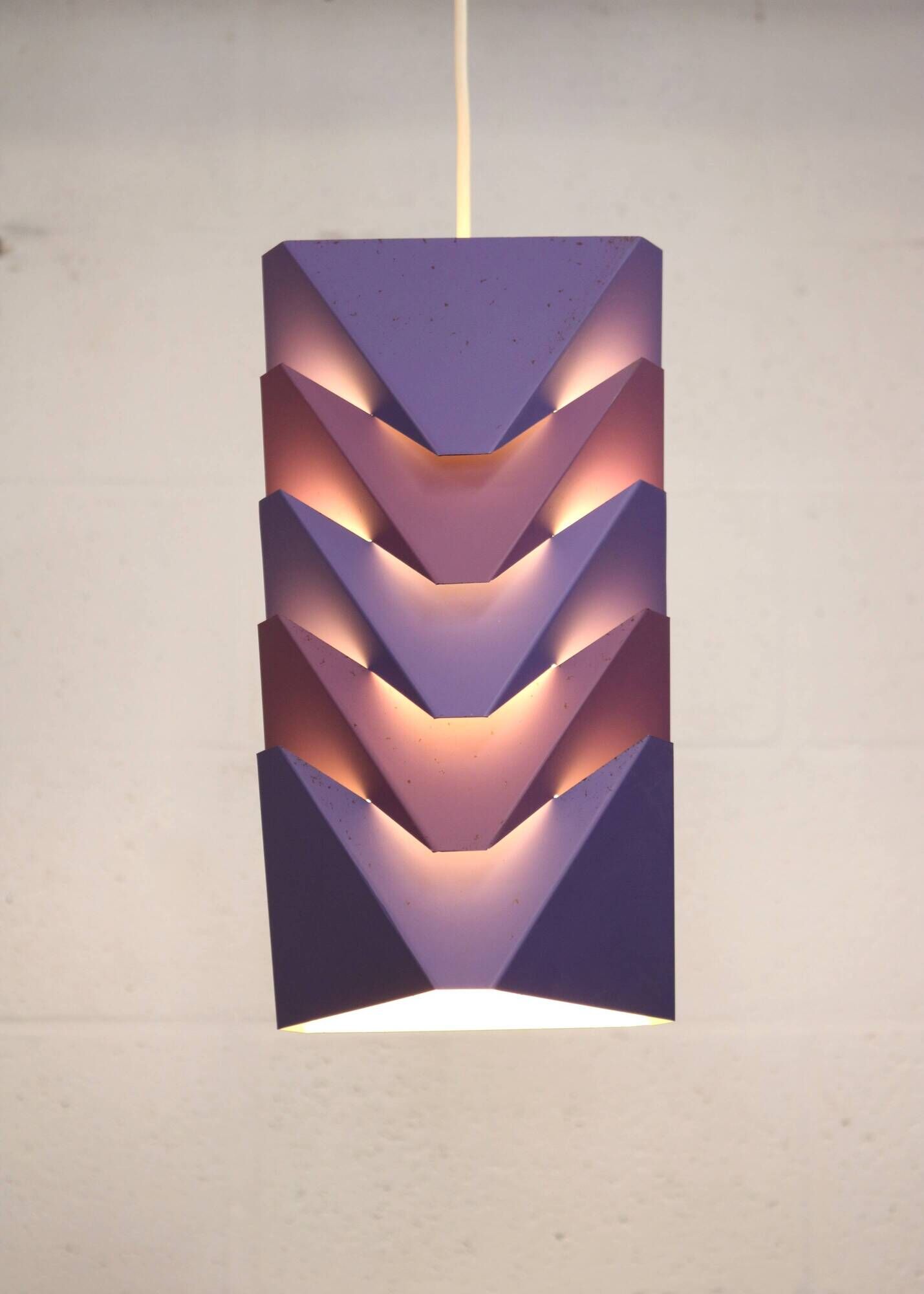 Mid Century Ekko Metal Pendant Lamp by Louis Weisdorf for Lyfa, Denmark, 19