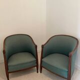 Pair of Art Deco armchairs - refurbished