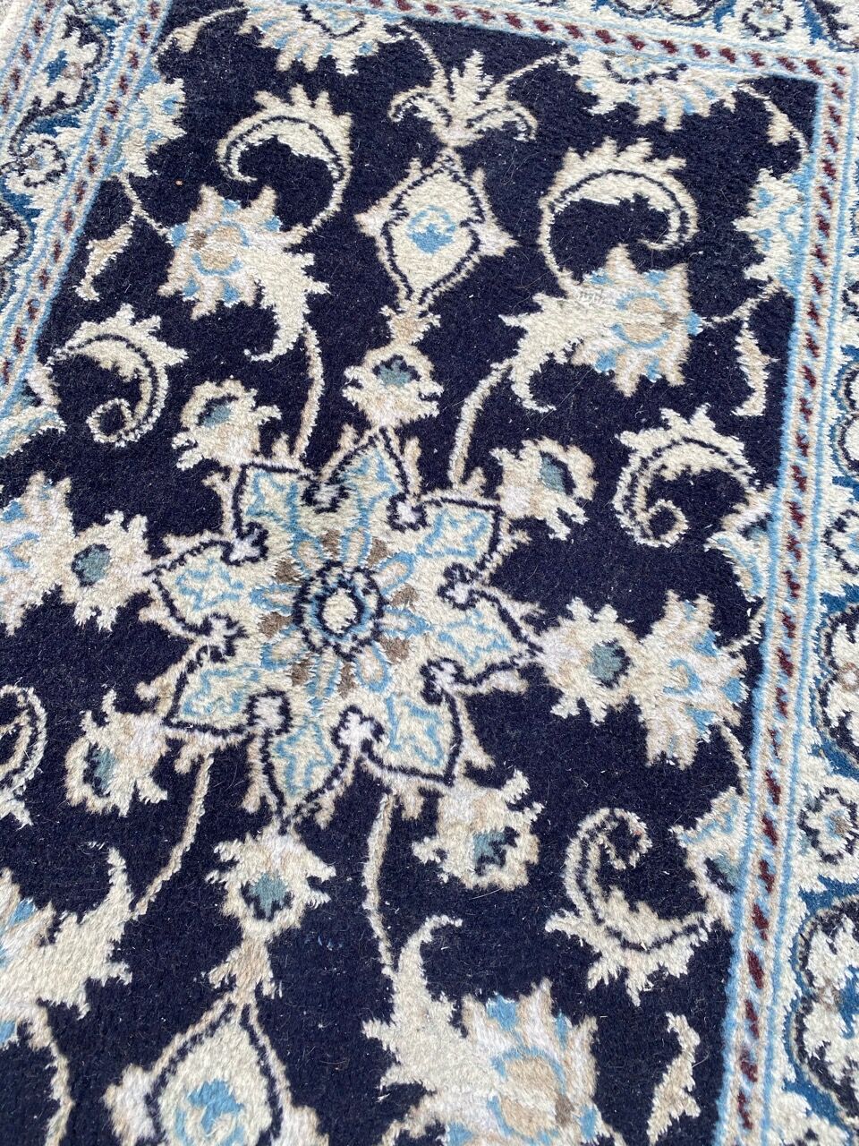 Pair of persian Naiin carpets 59x92 cm