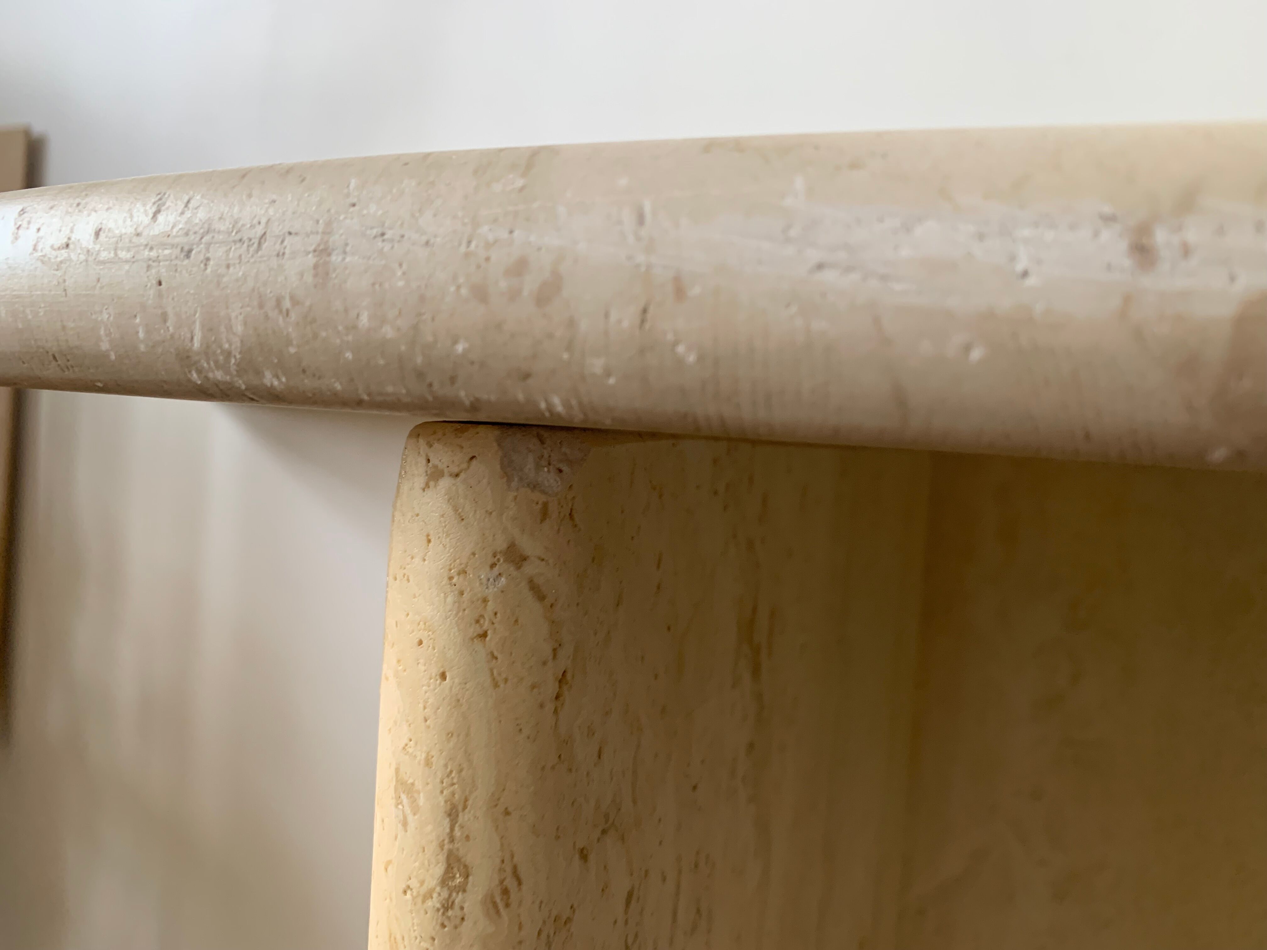 Travertine console in the 70s