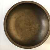 Antique black lacquered wooden coupe with gold decoration - late 19th century