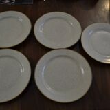 Set of 5 Tulowice stoneware plates