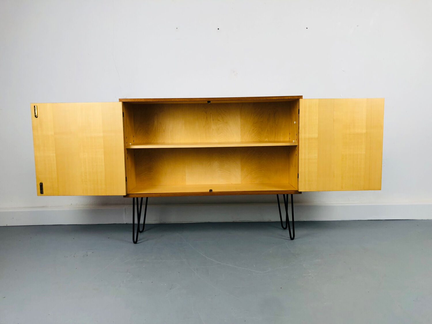 Teak Sideboard with Hairpin legs, 1960s