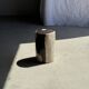 Small side table in black and white petrified wood H28 D18
