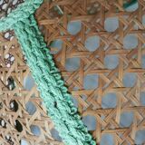 Vintage cane lampshade