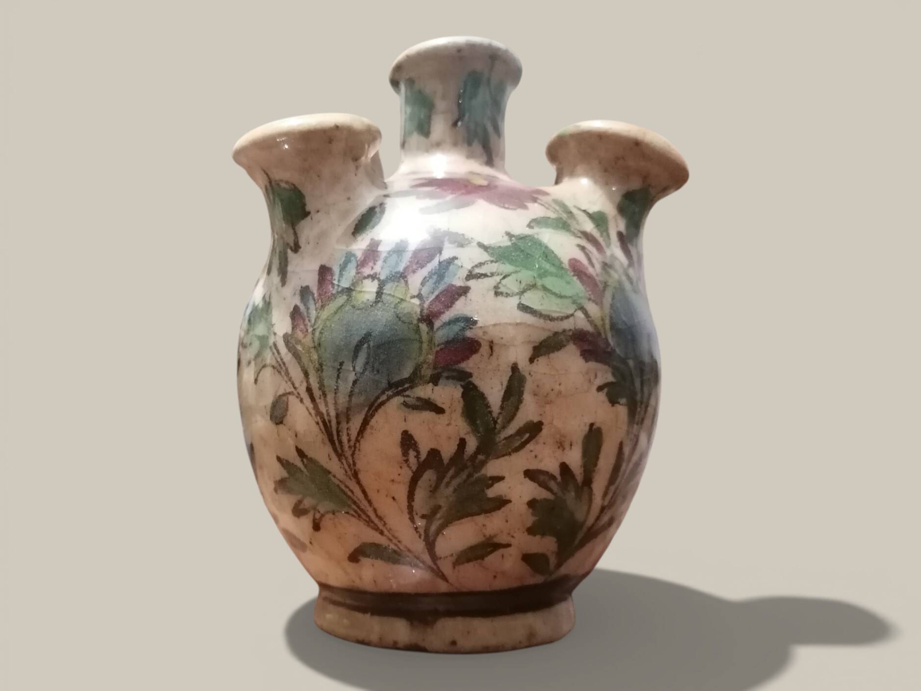 Antique flower vase in Iznik ceramic - Persia (Turkey/Iran) - Period