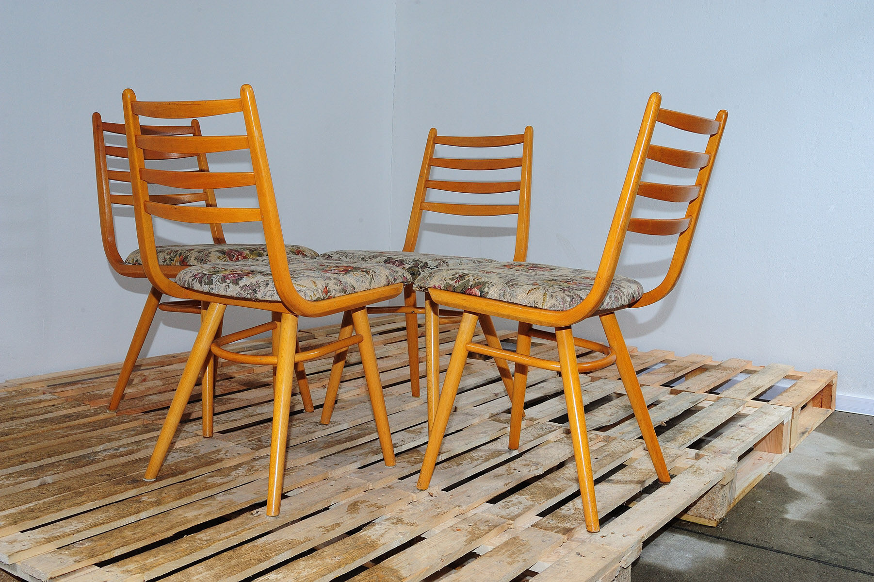 Dining chairs by Jitona Czechoslovakia 1970s