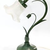 antique 1980s art nouveau retro table or desk lamp
