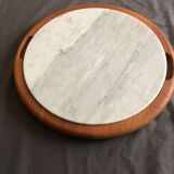 Marble and teak top
