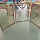 Triptych barber mirror