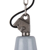 Grey industrial enamel lamp from Poland, 1960