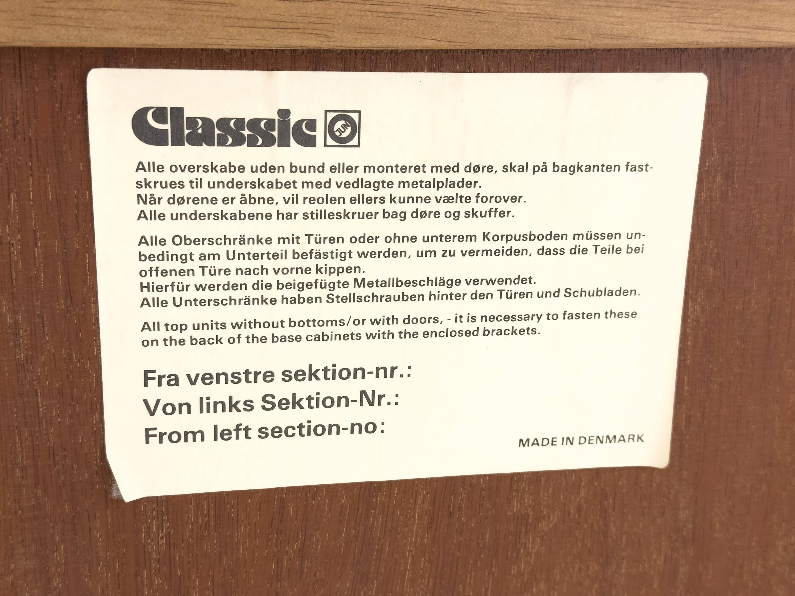 Danish Sideboard in Teak from Omann Jun, 1970s