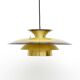 Vintage Pendant Lamp In Golden Brass, Denmark 1970s