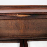 Empire game table of mahogany from around the 1830s