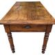Table de ferme Louis Philippe en noyer 19’s
