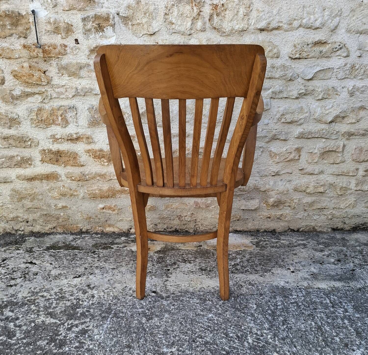 American oak armchair