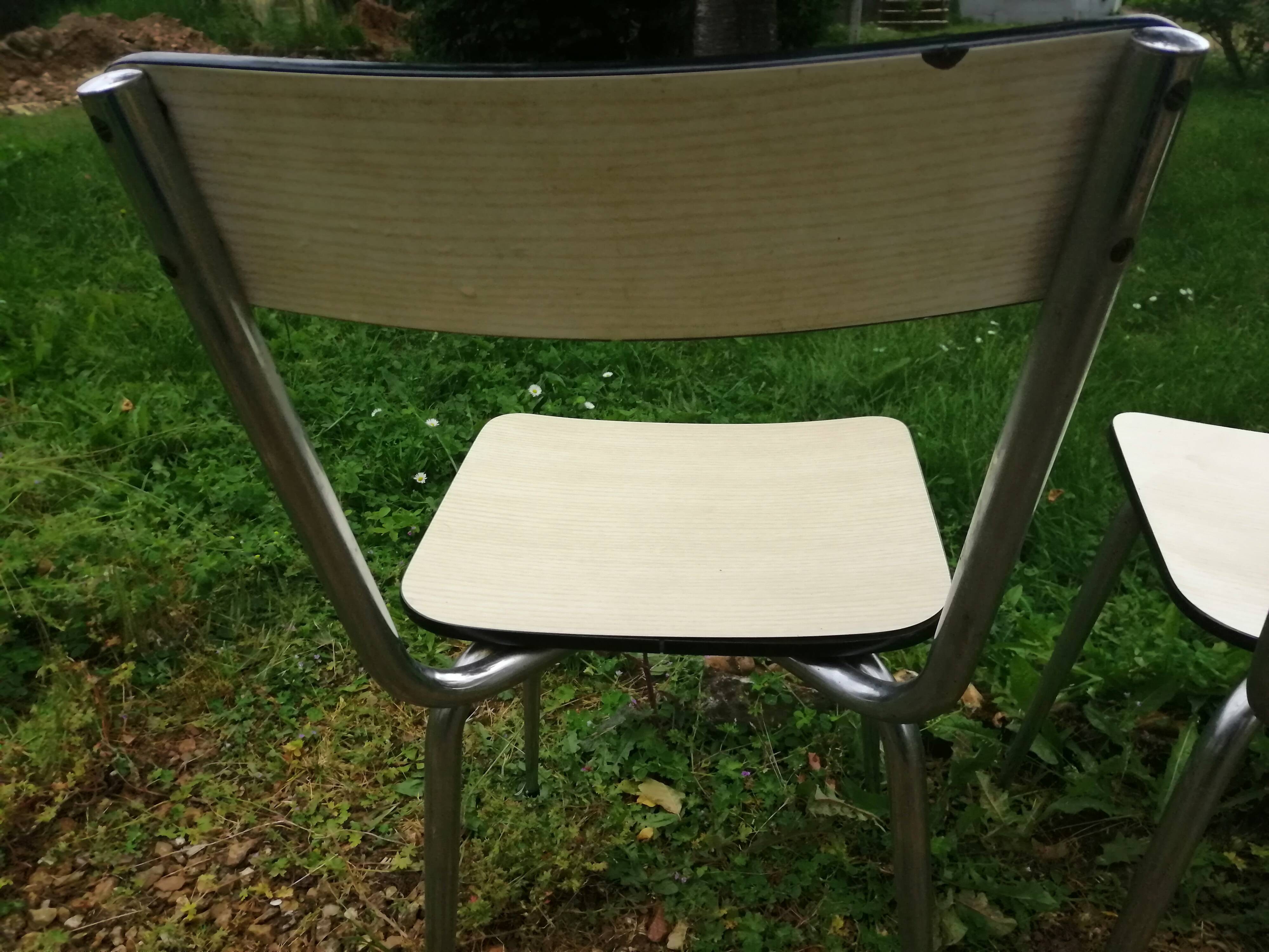 Lot of formica chairs