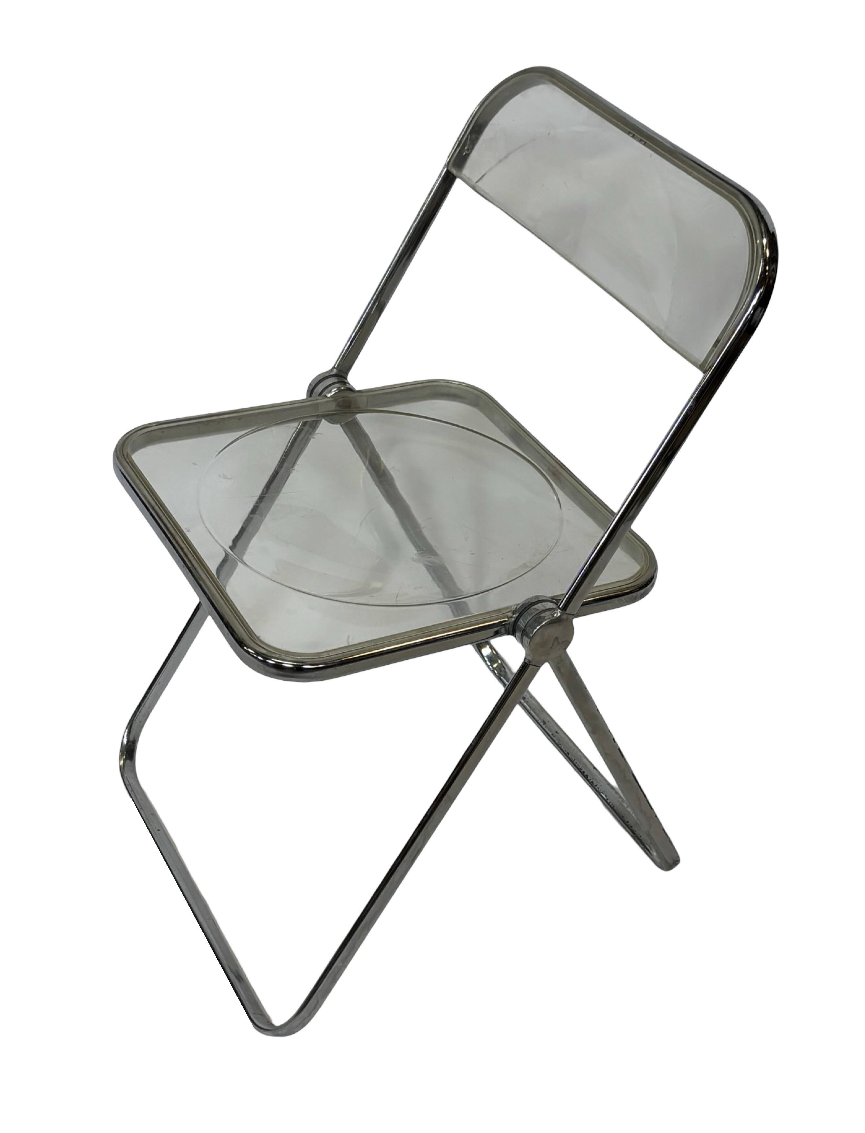 Chaise Plia vintage de Giancarlo Piretti pour Castelli Design