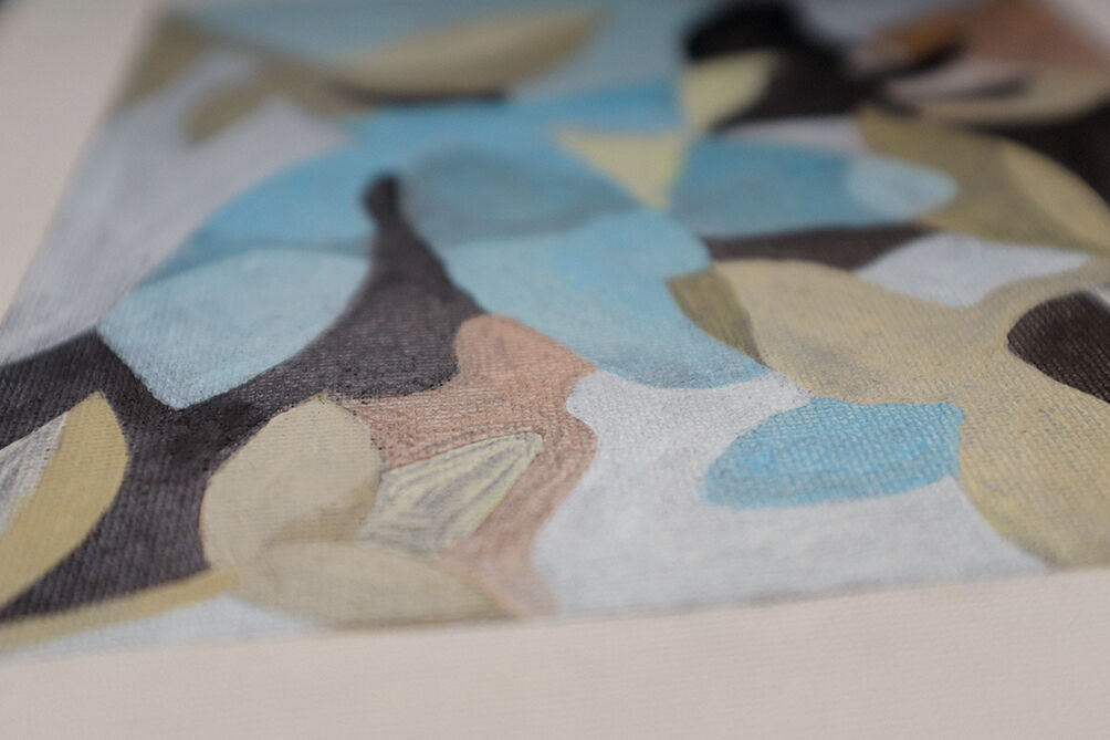 Blue Flower and Hand