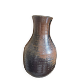 Monogrammed stoneware vase