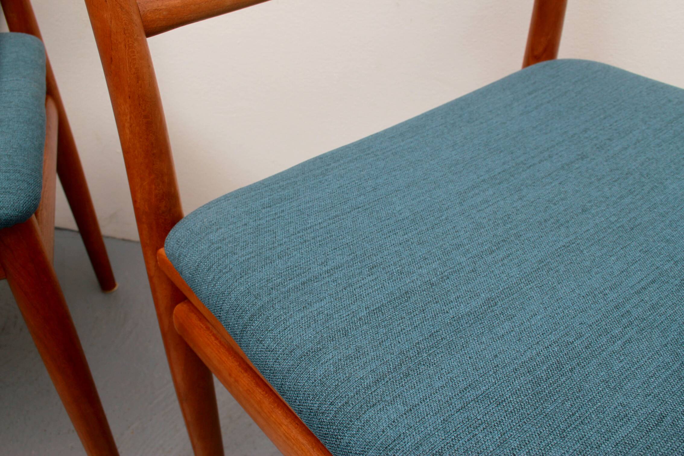 Set of 4 diningchairs teak, Erving Harland for Soro Chairs