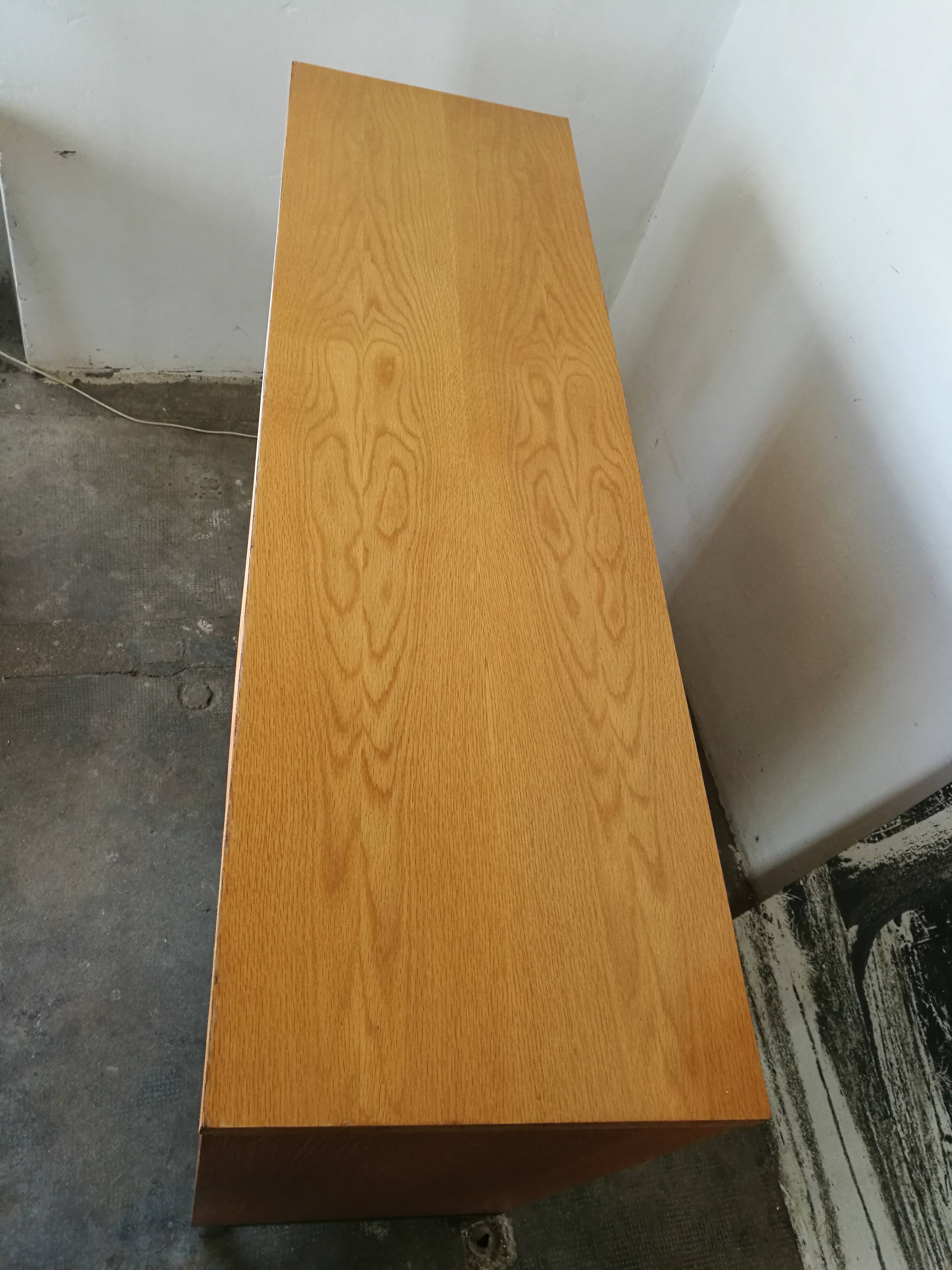Vintage top sideboard from the 80s, sliding doors