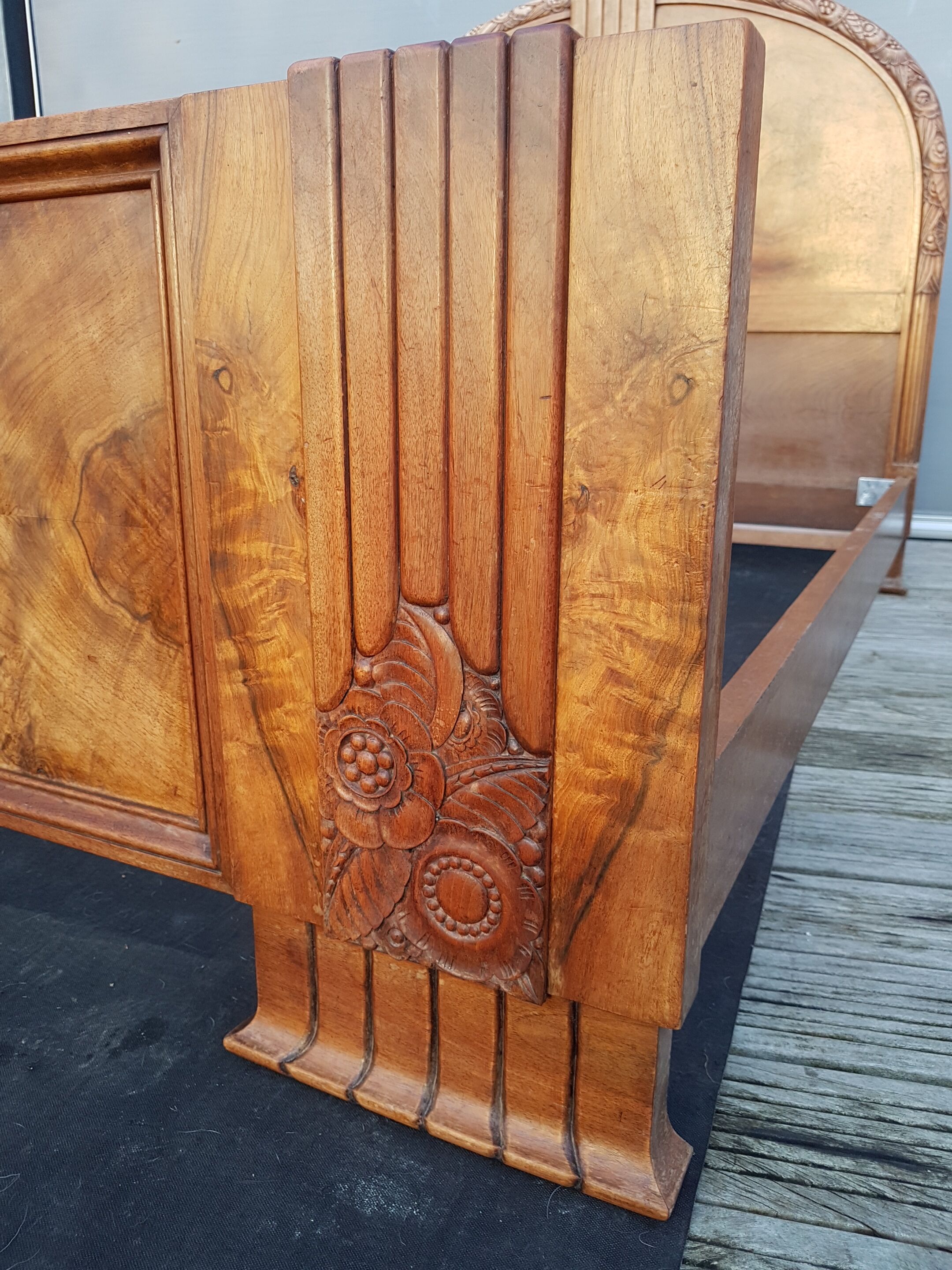 Art Deco 1925 half-moon bed 140X190