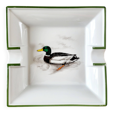 Limoges - Broage workshop - Ashtray - The Mallard - Porcelain France - 1930