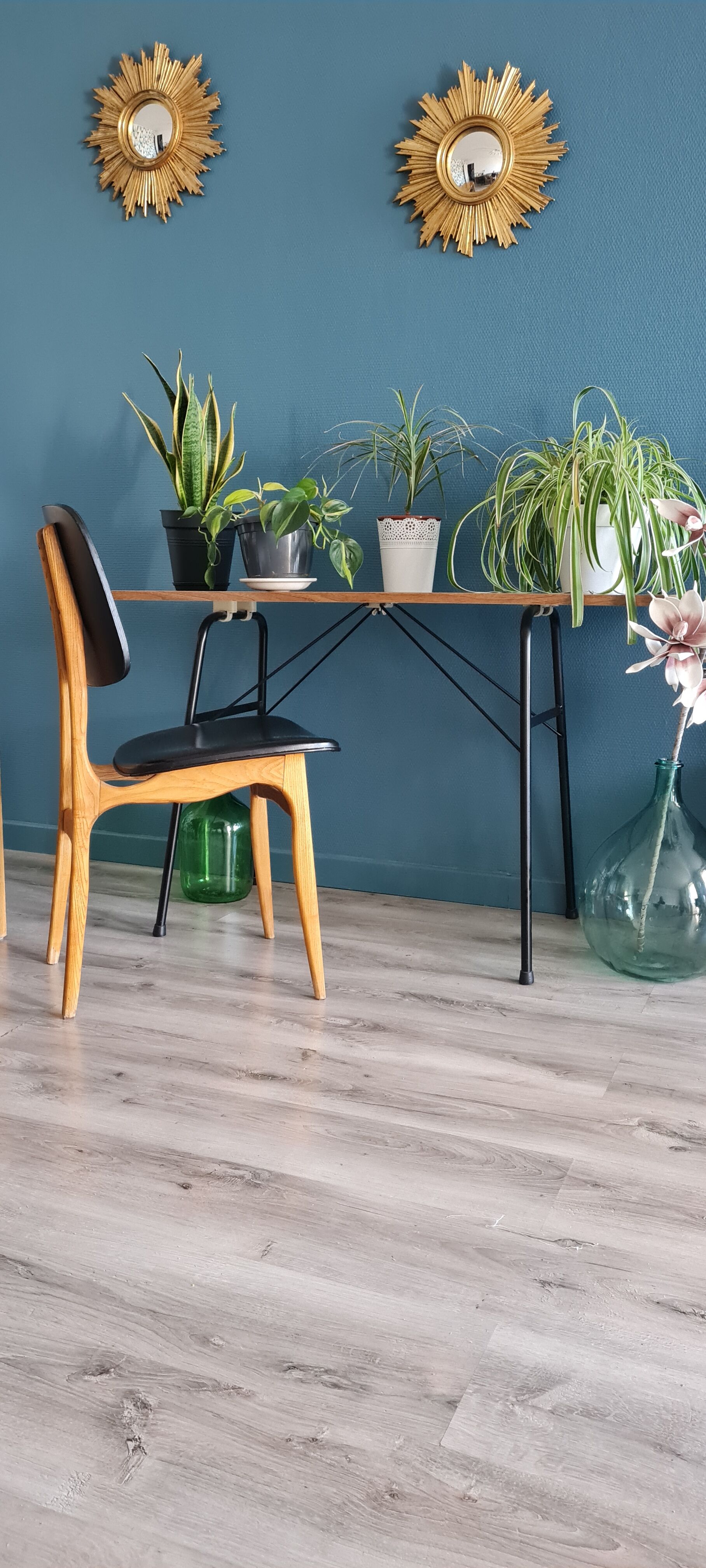 La console bureau table vintage aux pieds effei