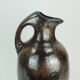 ruscha art VASE jug drip glaze shades of purple black brown 1970 80s